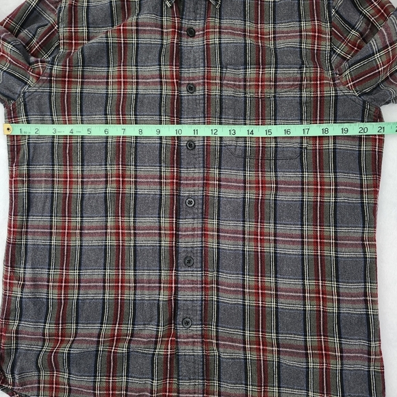 L.L. BEAN Men’s Scotch Plaid Flannel Shirt Traditional Fit Long Sleeve Small - Picture 6 of 8
